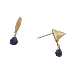 Asterales Thorn 14K Goldplated & Sapphire Drop Earrings